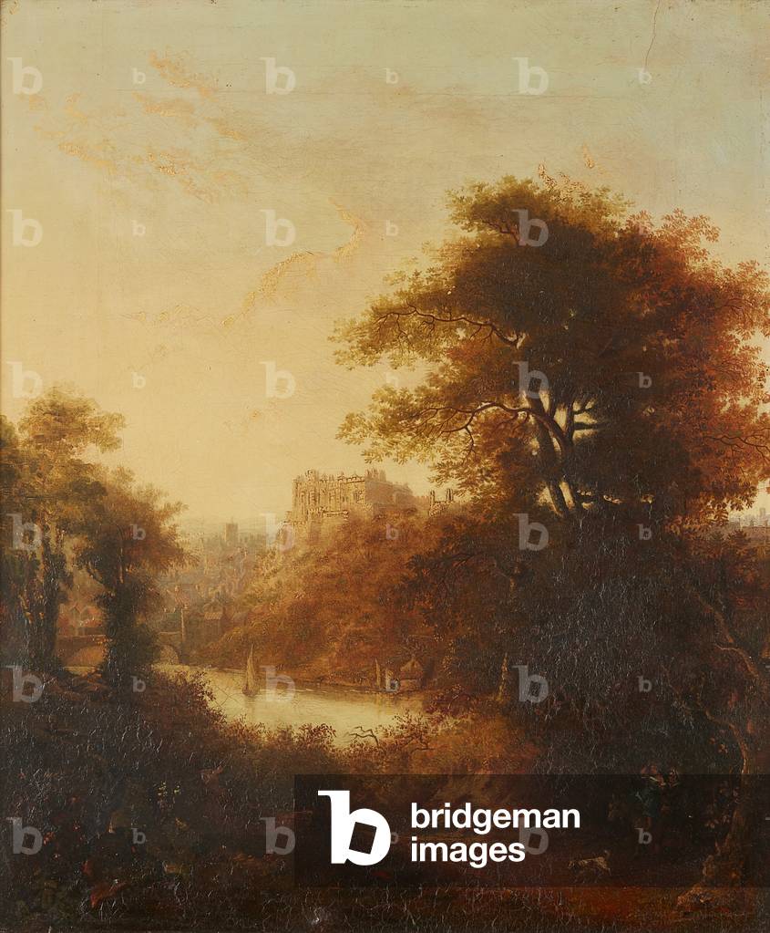 Durham Cathedral Aus dem Fluss (Öl auf Leinwand)