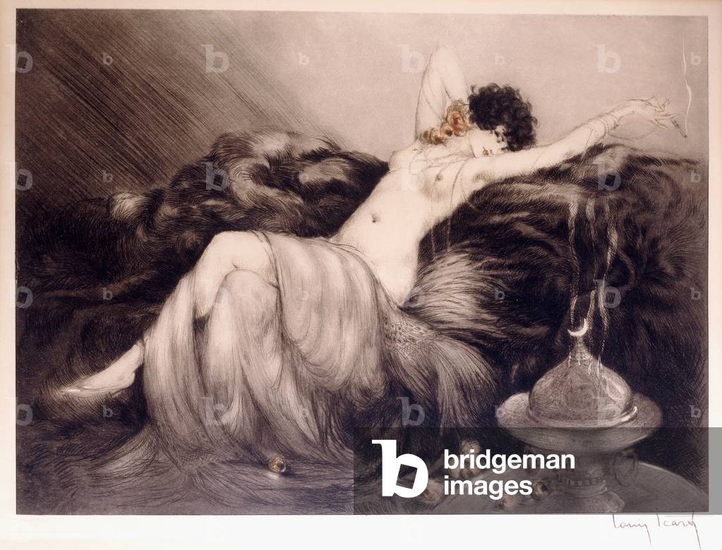 Smoke; Fumee, 1926 (colour etching)