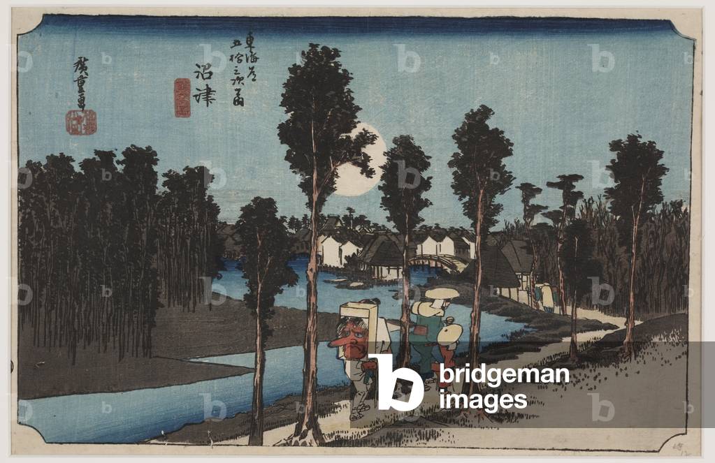 "Crepuscolo", 1834 di Ando or Utagawa Hiroshige