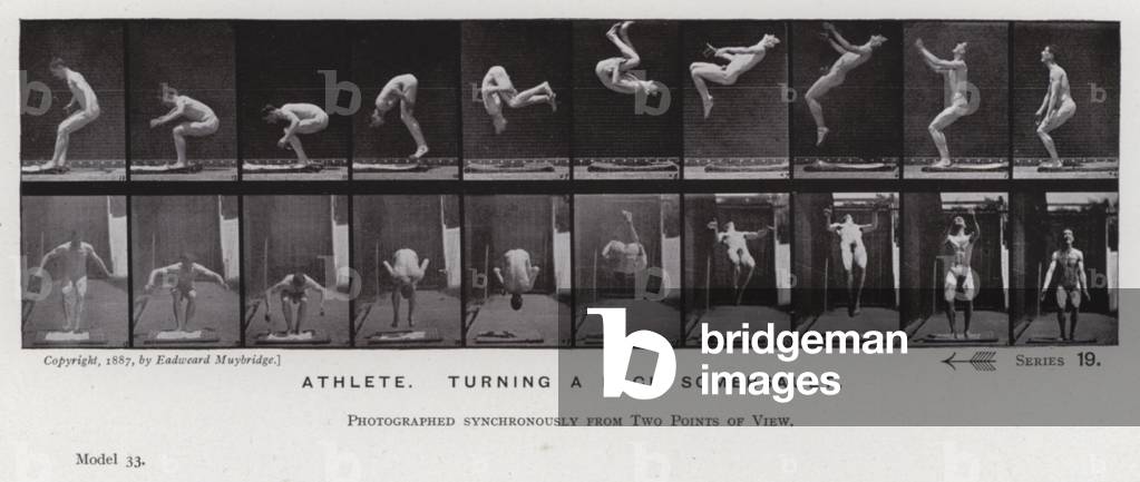 Immagine di Fotografia "La figura umana in movimento: atleta" di Eadweard Muybridge