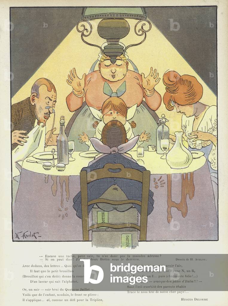 Illustration pour Le Rire (coloris litho) par Henri Avelot
