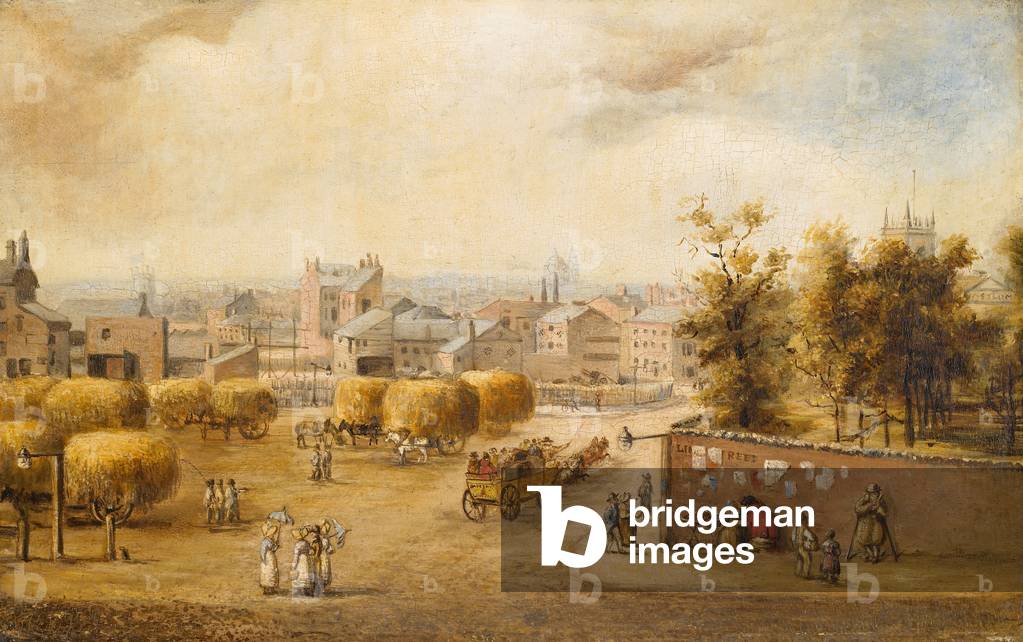 Immagine di Dipinto "Lime Street nel 1818" 1862 di James Taylor Eglington