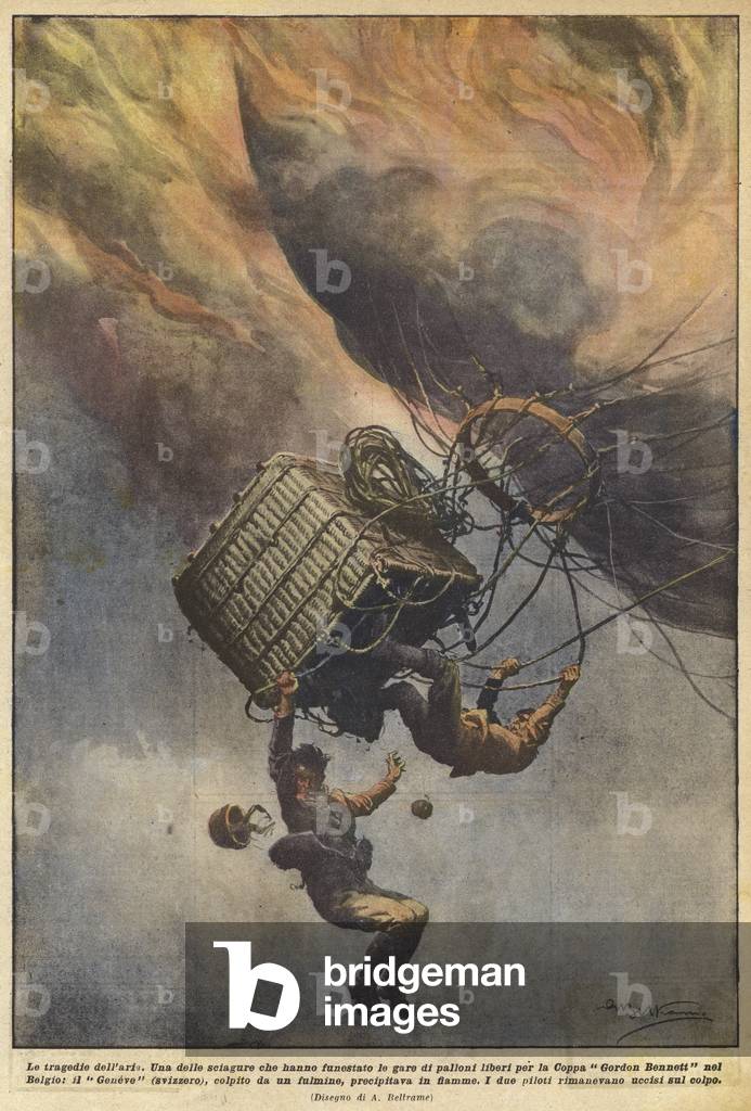 "Le tragedie dell'aria (colour litho)" di Achille Beltrame