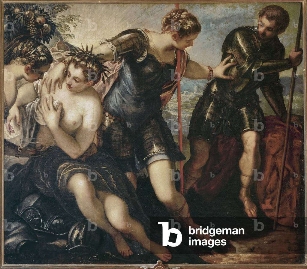 Minerva vertreibt den Mars, um 1576 (Öl auf Leinwand)