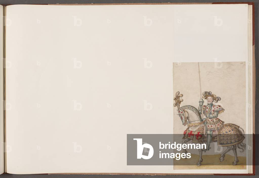 "Cotton Augustus III." 1500 von English School, b/w