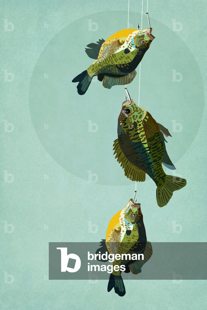 Immagine di Arte digitale "Qualche pesce in meno" 2022 di Roberta Murray