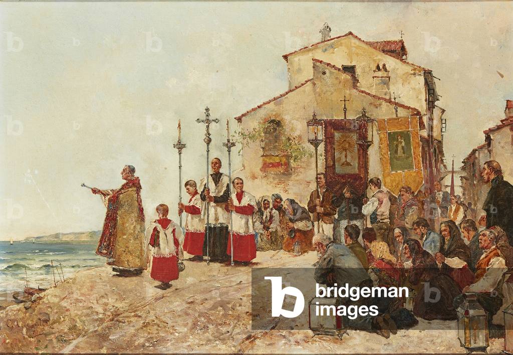 Benedizione della cattura (olio su tela)