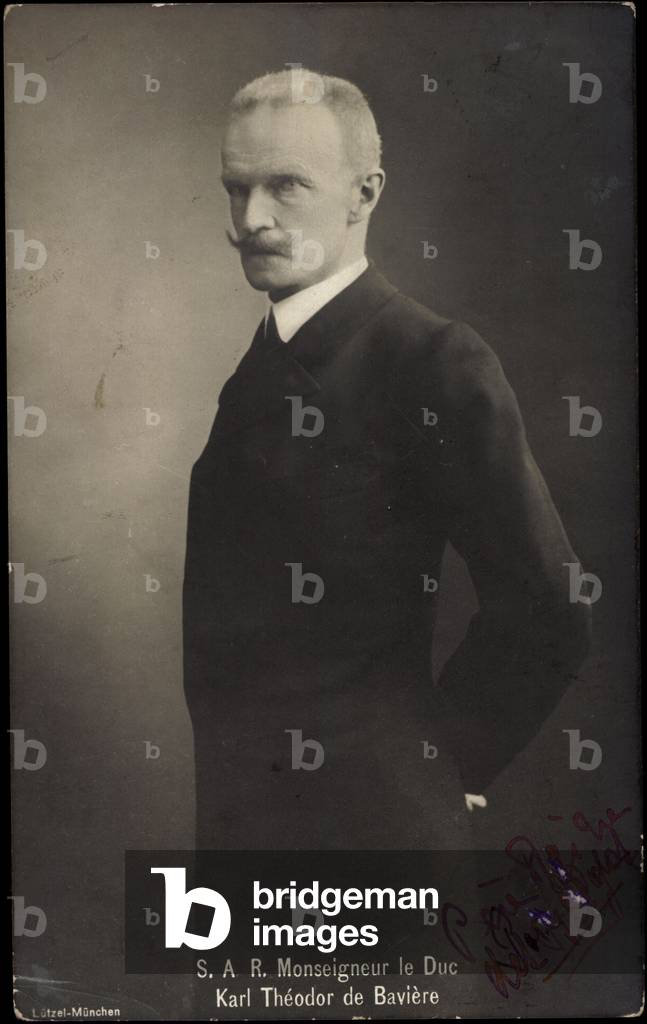 Il Duca Carlo Teodoro di Baviera, la signora Maria José