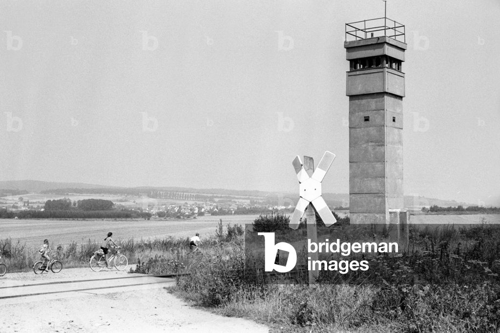 Image of Watchtower on the former border between Germany and GDR ...