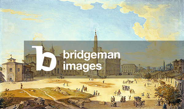 Ansicht von Rom (w/c auf Papier)