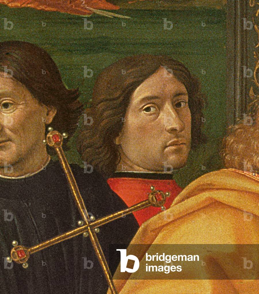 "Ghirlandaio dal Adorazione dei Magi" 1488 di Domenico Ghirlandaio