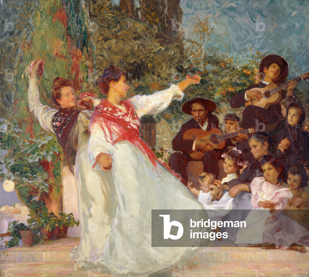 Image of Painting depicting Spanish dancers 1901 by George Murray