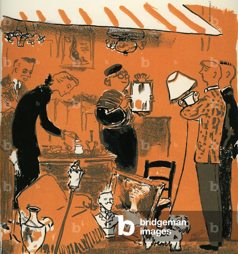 Die Lithographiemesse von Maurice van Moppes aus dem Pariser Buch 1955