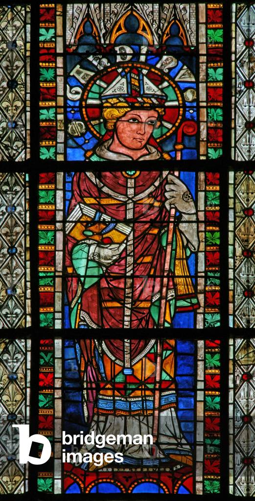 Window w207 depicting St Garonius (stained glass)