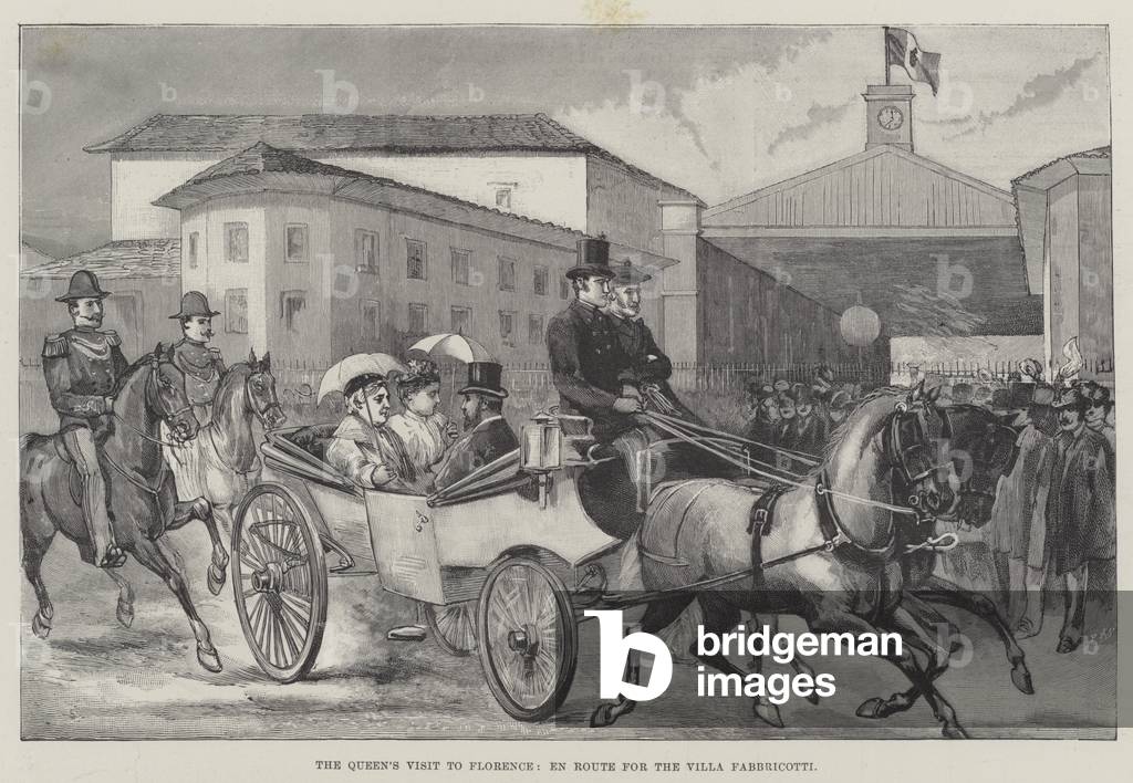 Visite de la Reine à Florence 1894 par English School