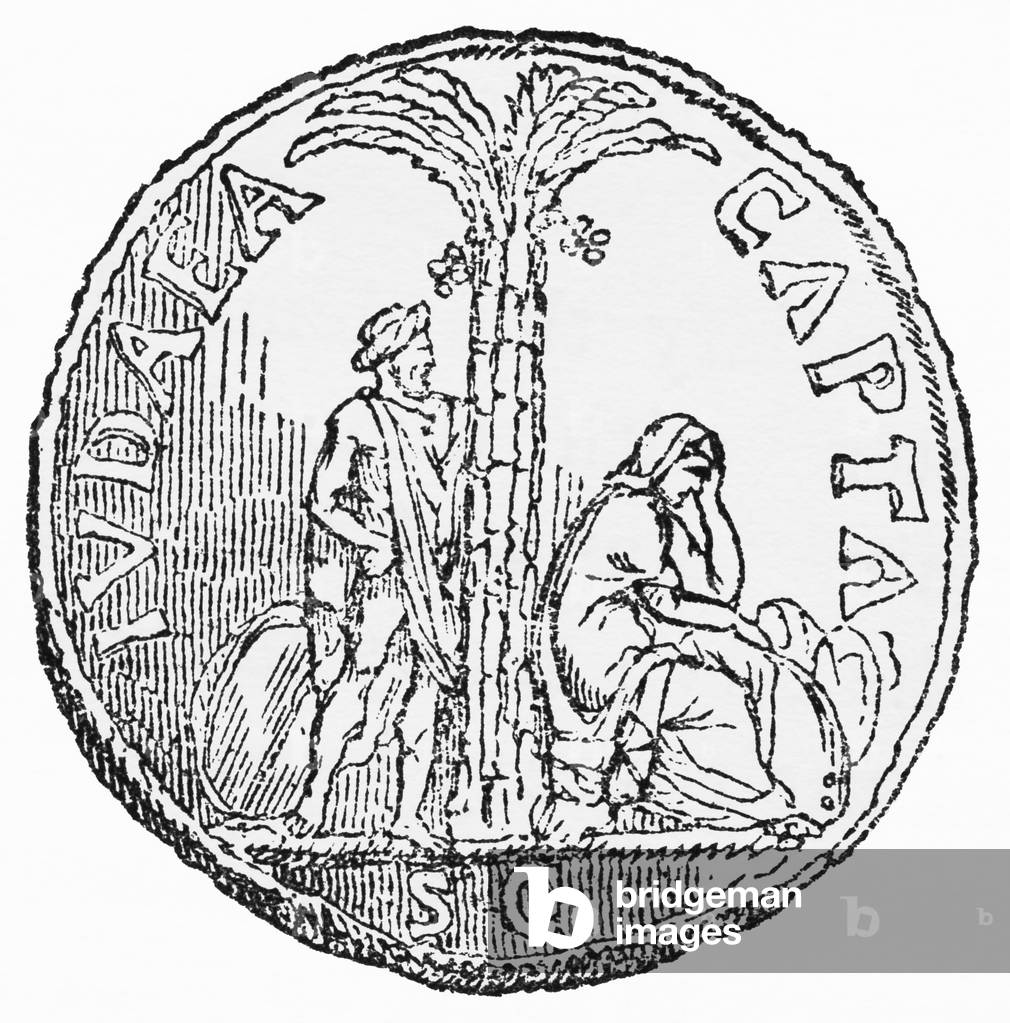 Image of Palm Tree of Judea Capta Coin, Illustration from John Cassell's