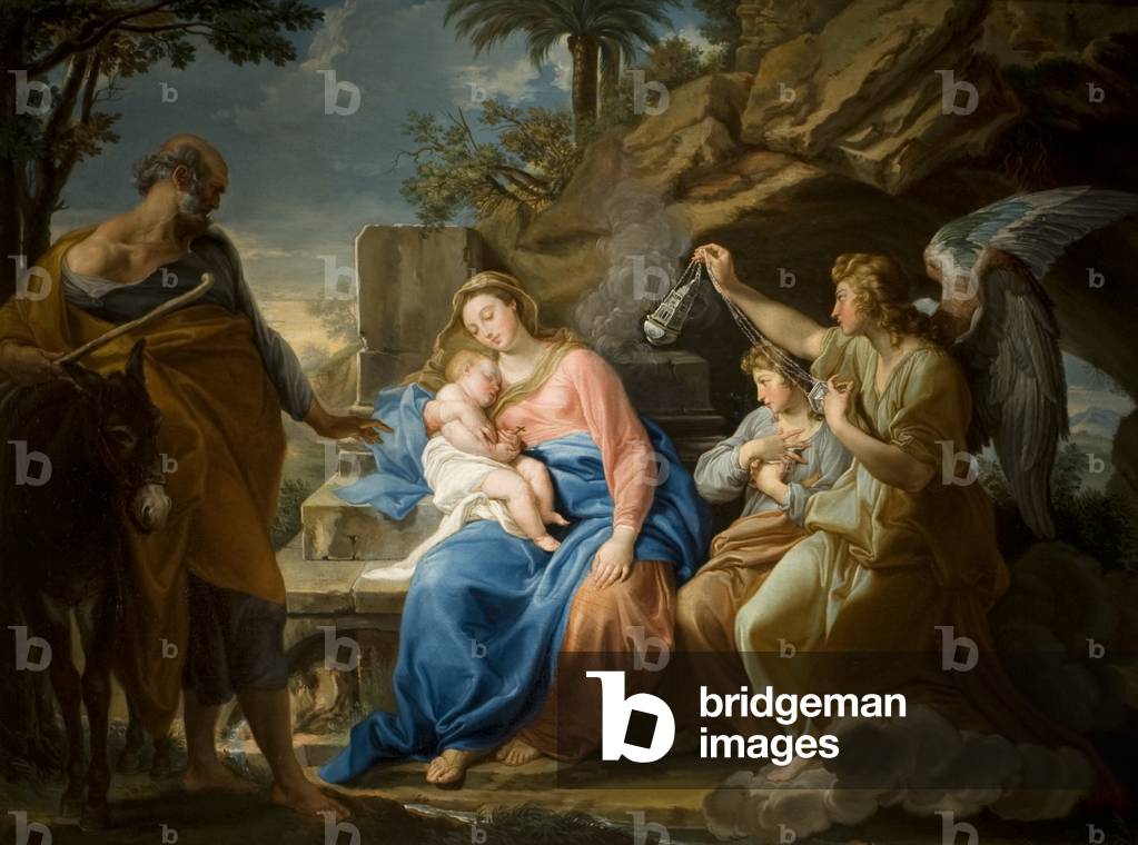 Immagine di Dipinto "il riposo sul volo in Egitto" 1740 di Pompeo Girolamo Batoni