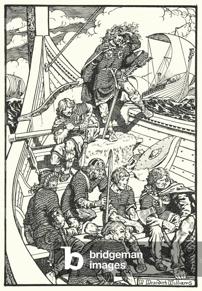 Bild von Druck "Harald Fairhair (Litho)" von Morris Meredith Williams