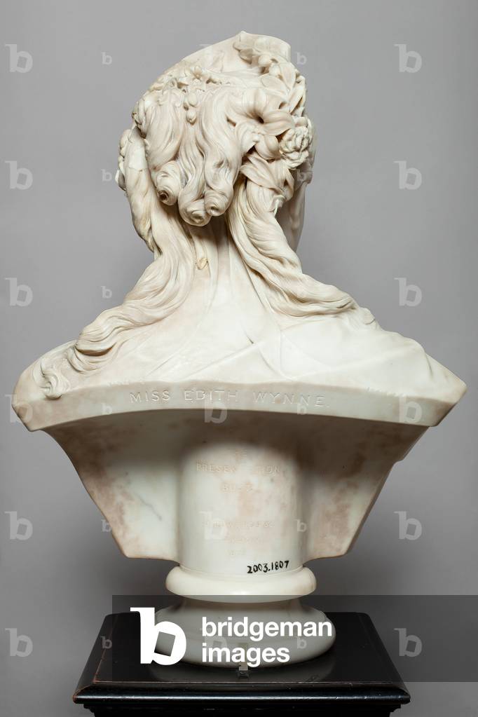 Image of Sculpture depicting Portrait bust of Edith Wynne 1873 by Joseph Edwards