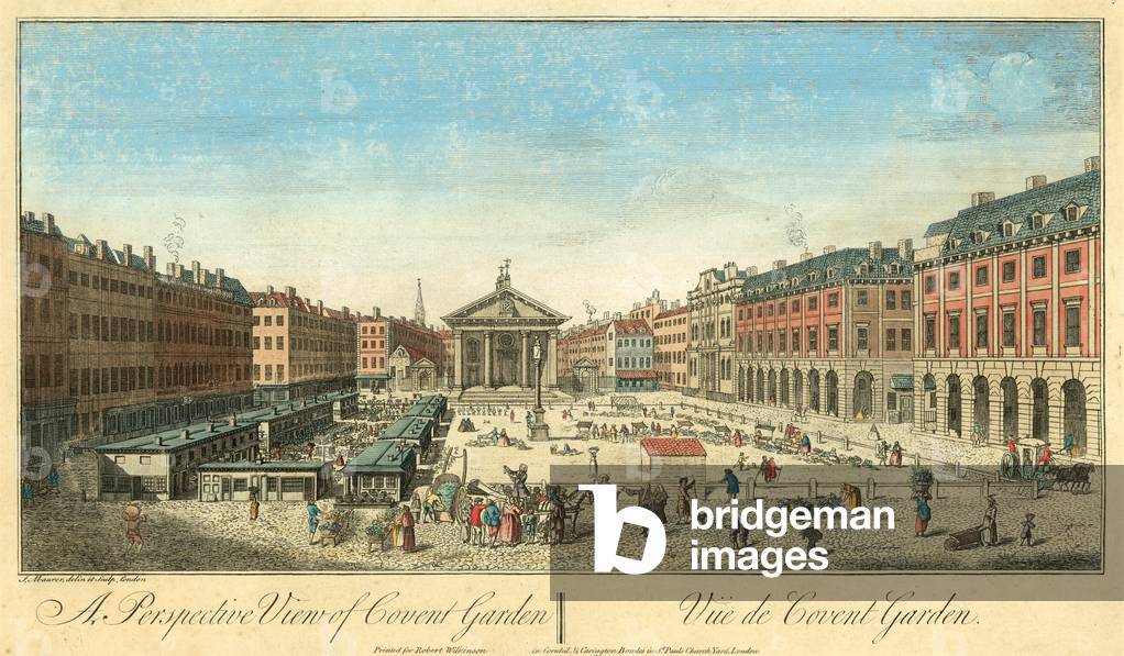 Immagine di Incisione "Covent Garden Market" di English School
