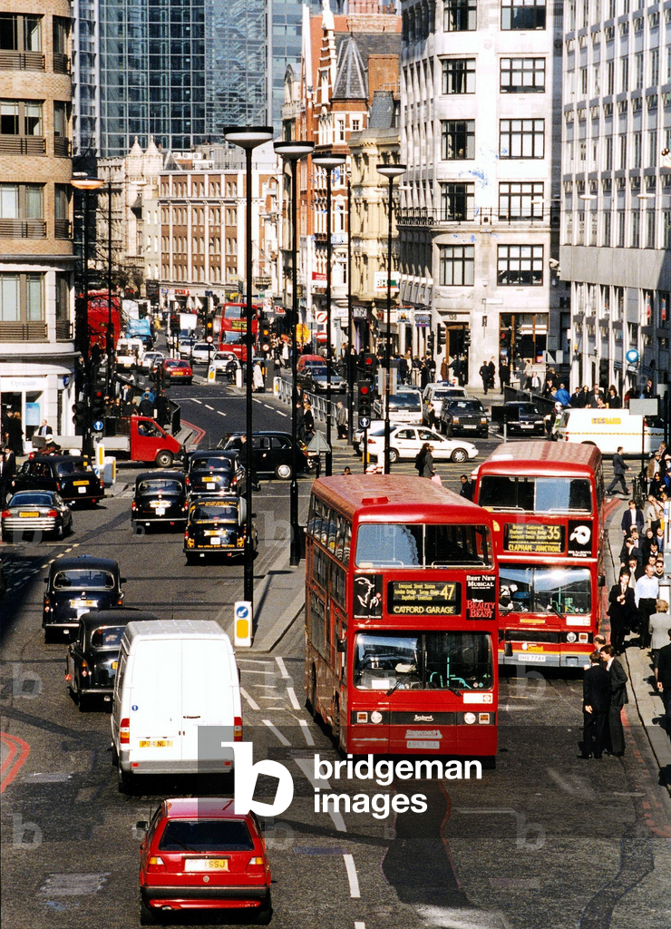 Bild von Fotografie "Verkehr in London/Großbritannien" 1999 von Rainer Unkel