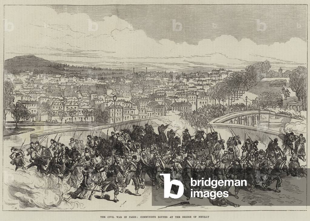 "Der Bürgerkrieg in Paris" von English School, b/w
