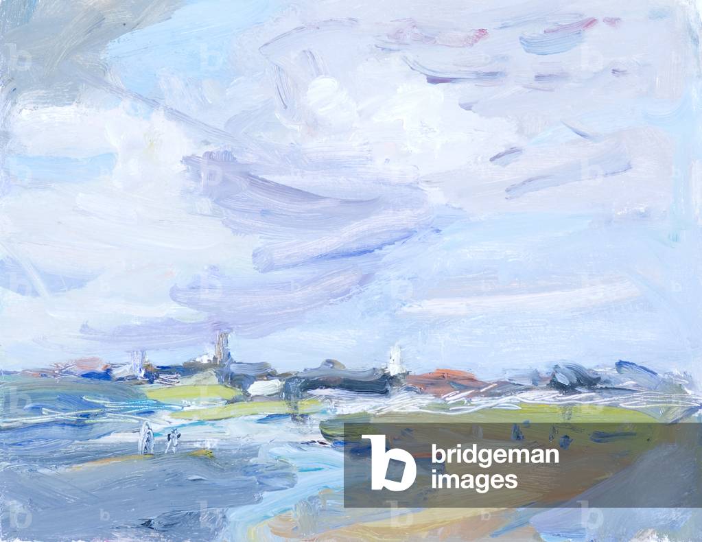 Addio Southwold (olio su carta su tavola)