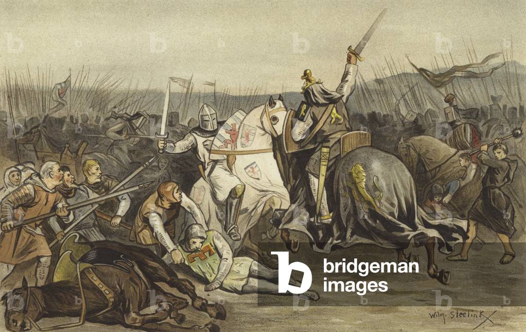 Battaglia di Worringen, 5 Giugno 1288 (colore lito)