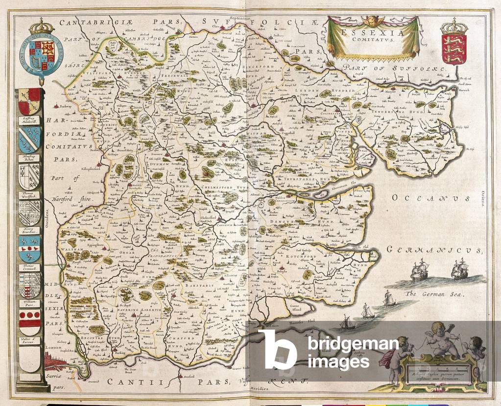 Essex, in 'Theatrum Orbis Terrarum, sive Atlas Novus' von Willem Blaeu, Amsterdam, 1645-50
