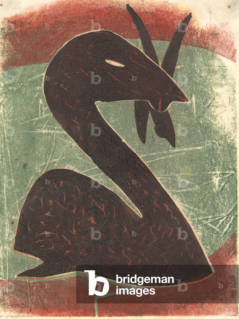 Cygne, 2013 (linocut)