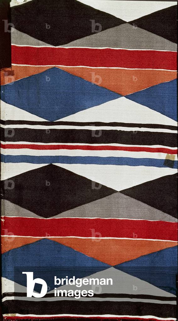 Image of Brightly coloured cloth, Orphic Cubist style, 20th century ...