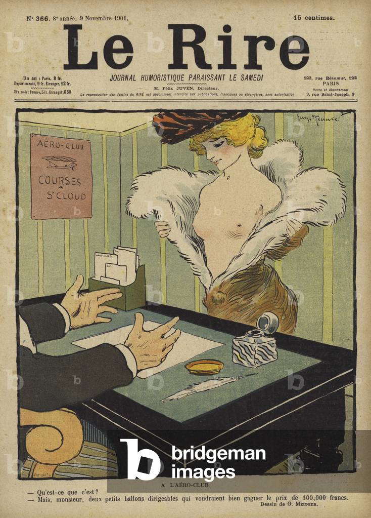 Illustration für Le Rire (Farbe Litho)