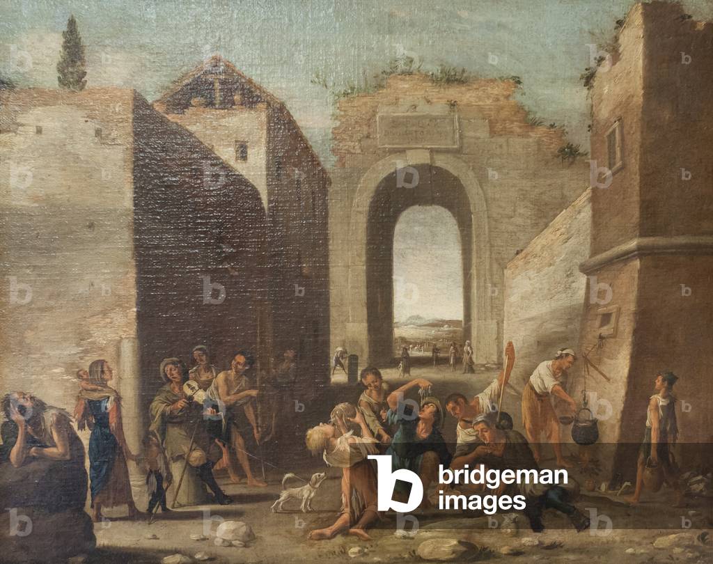 I Maccaronari (Öl auf Leinwand)