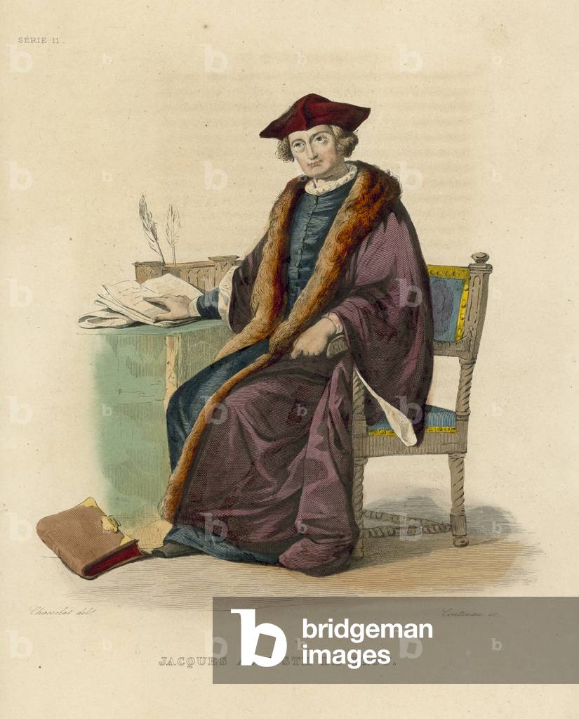 Immagine di Incisione "Jacques Auguste de Toi (incisione colorata)" 1801 di French School