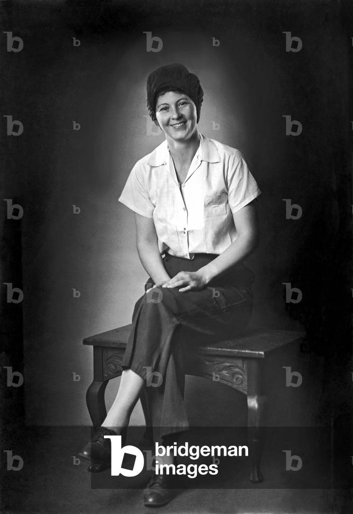 Woman Wartime Worker (foto b/n)