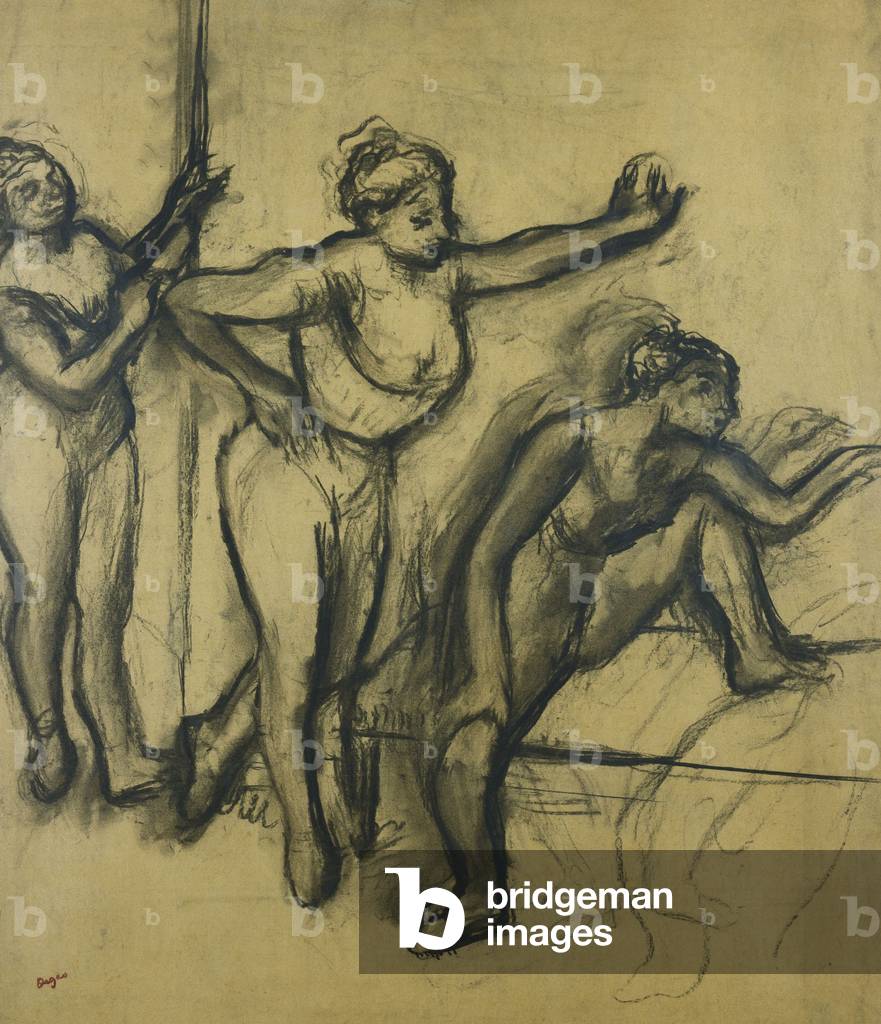 Tre ballerini in Body; Trois Danseuses en Maillot, 1903 (carbone su carta)
