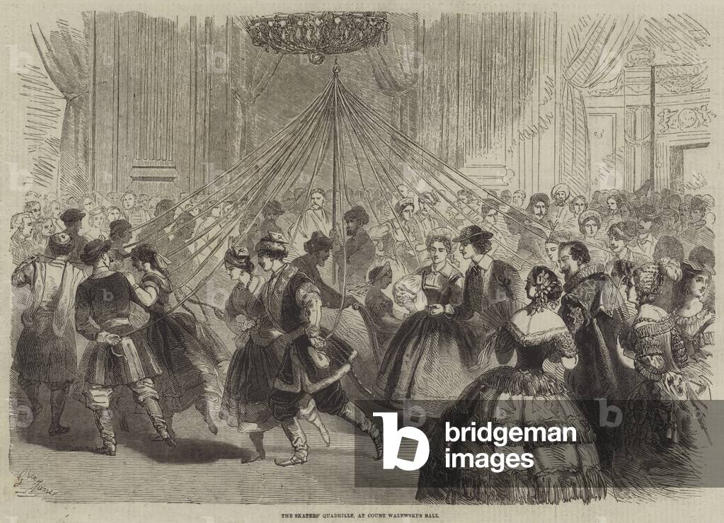 The Skaters' Quadrille, al conte Walewski's Ball (incisione)