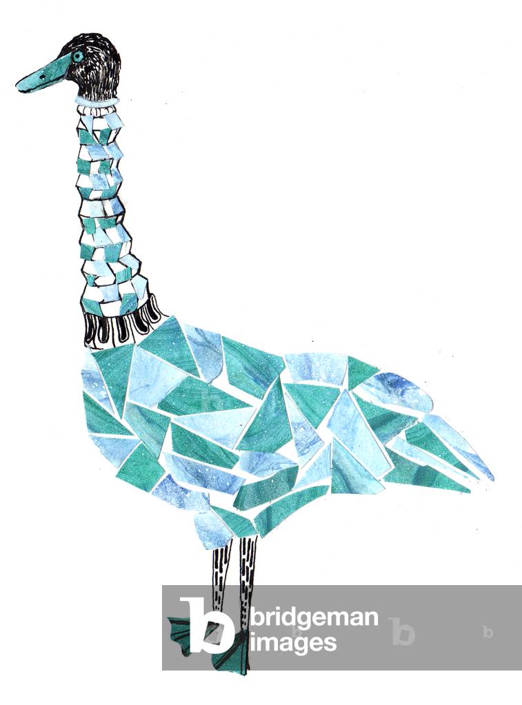 Swan, 2021, (collage)