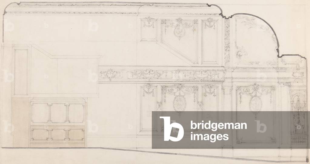 Immagine di Disegno "Disegni per l'interno del Teatro della Cinematografia di Oxford e Poland Street: Auditori