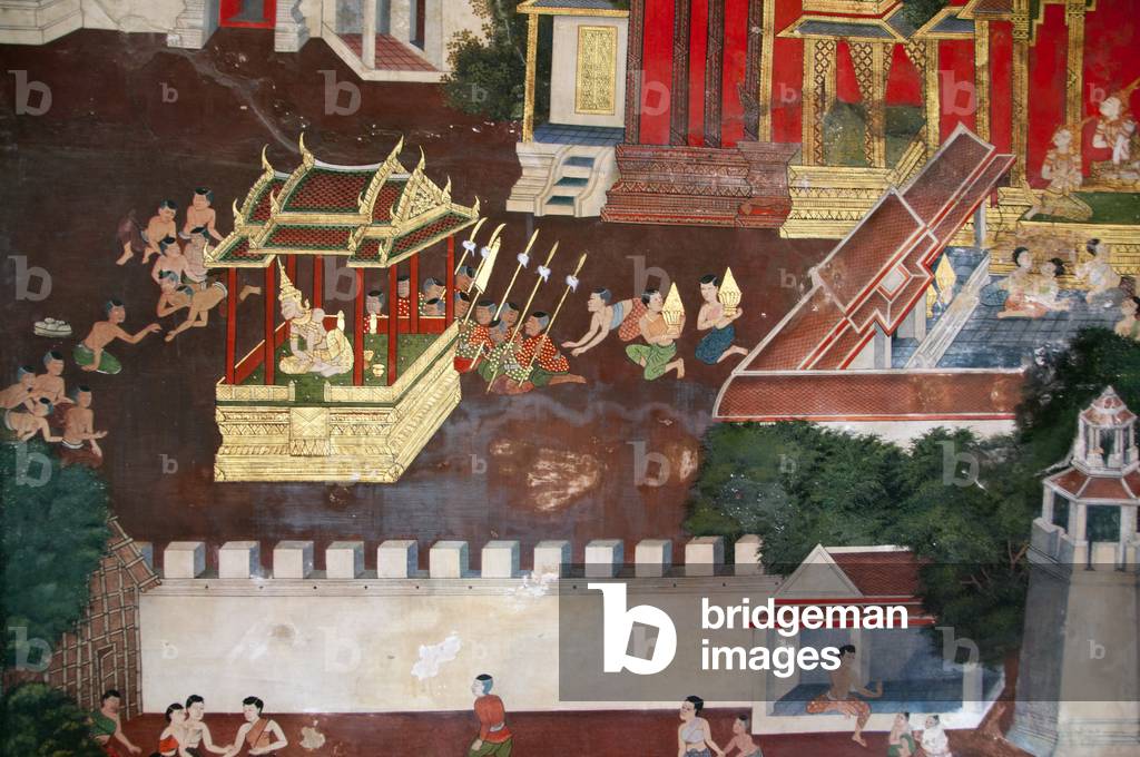 Immagine di Dipinto "Thailandia: Murale"