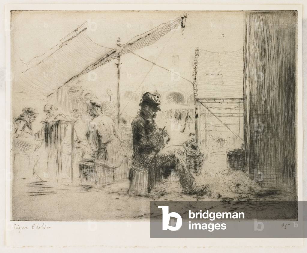 L'éplucheur d'artichauts; Rialto, Venise, 1906