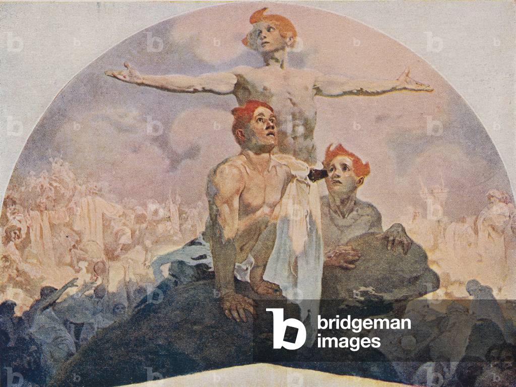 Réveillé ! (couleur litho) par Alphonse Marie Mucha