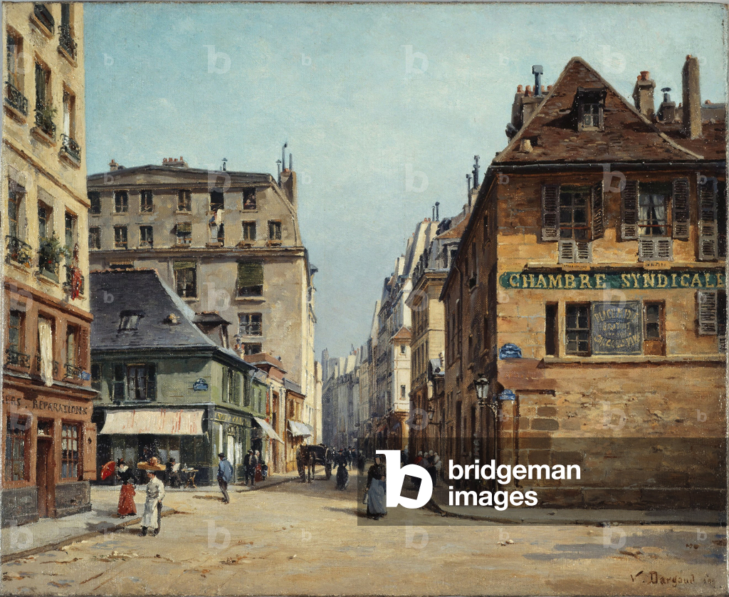 Bild von Gemälde "La rue Saint-Paul" 1892 von Paul Joseph Victor Dargaud