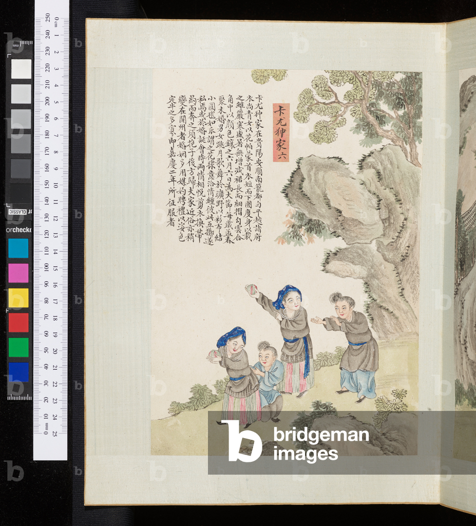 Bild von Zeichnung "Man liao tu shuo" 1801