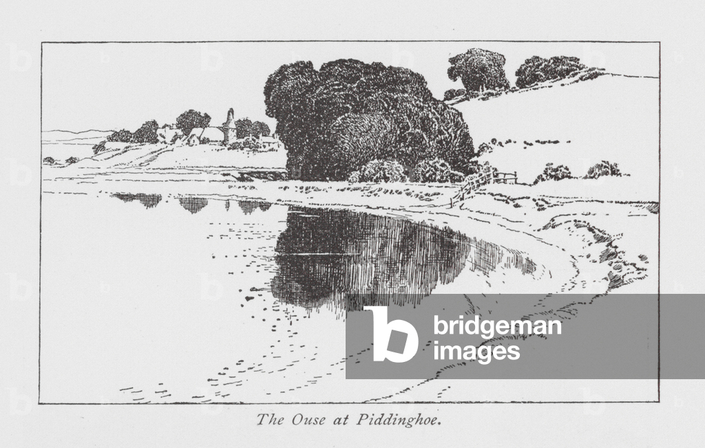 Image of Print depicting The Ouse at Piddinghoe (litho) 1901 by Frederick Landseer Maur Griggs