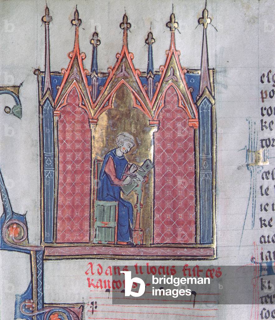 sig.ra 139 fol.142v Adam de la Halle, dal «Chansonnier d'Arras» (pergamena)