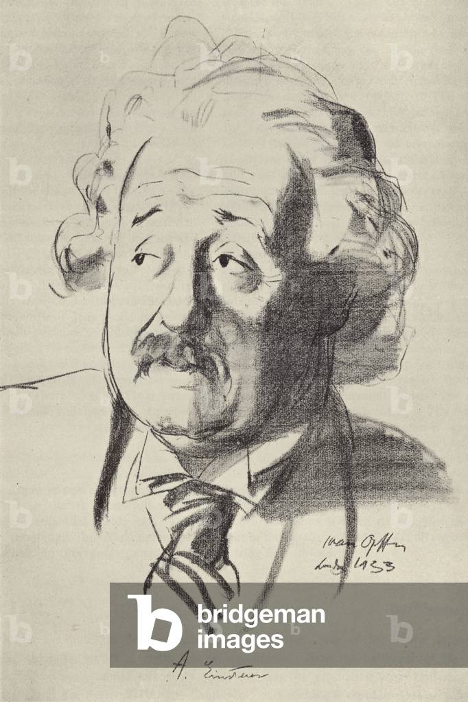 Albert Einstein, 1933 (lithotype)