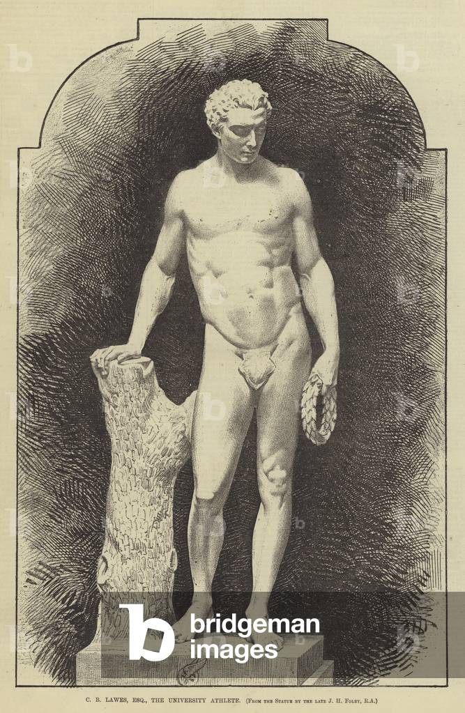 C B Lawes, Esquire, der Universitätssportler (Gravur)