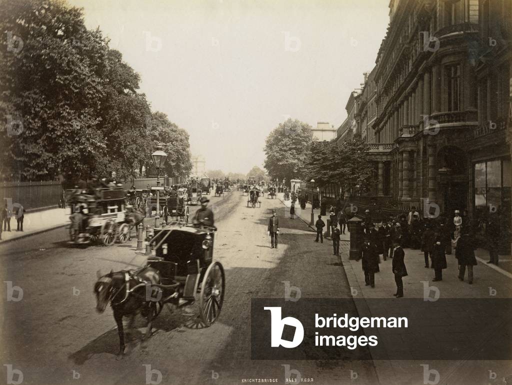 Knightsbridge, London, 1896 (s/w Foto)