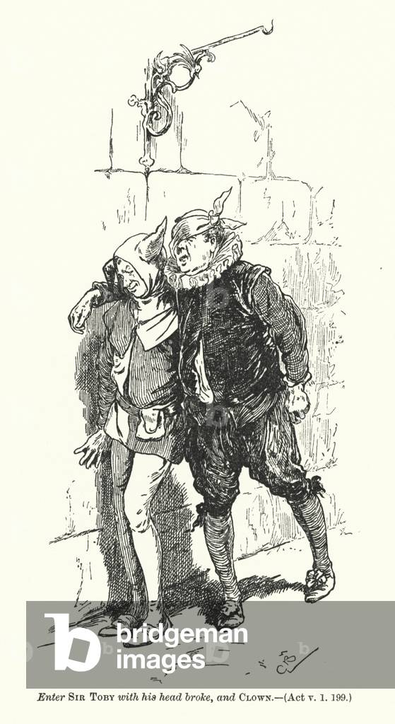 Bild von Druck "Shakespeare: Zwölfte Nacht (litho)" 1801 von Gordon Frederick Browne